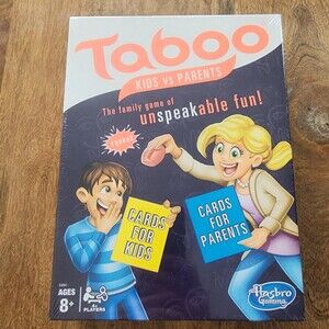 Hasbro Gaming Taboo Kids Vs Parents Family Game 4+ Players 8+ New USA Sealed